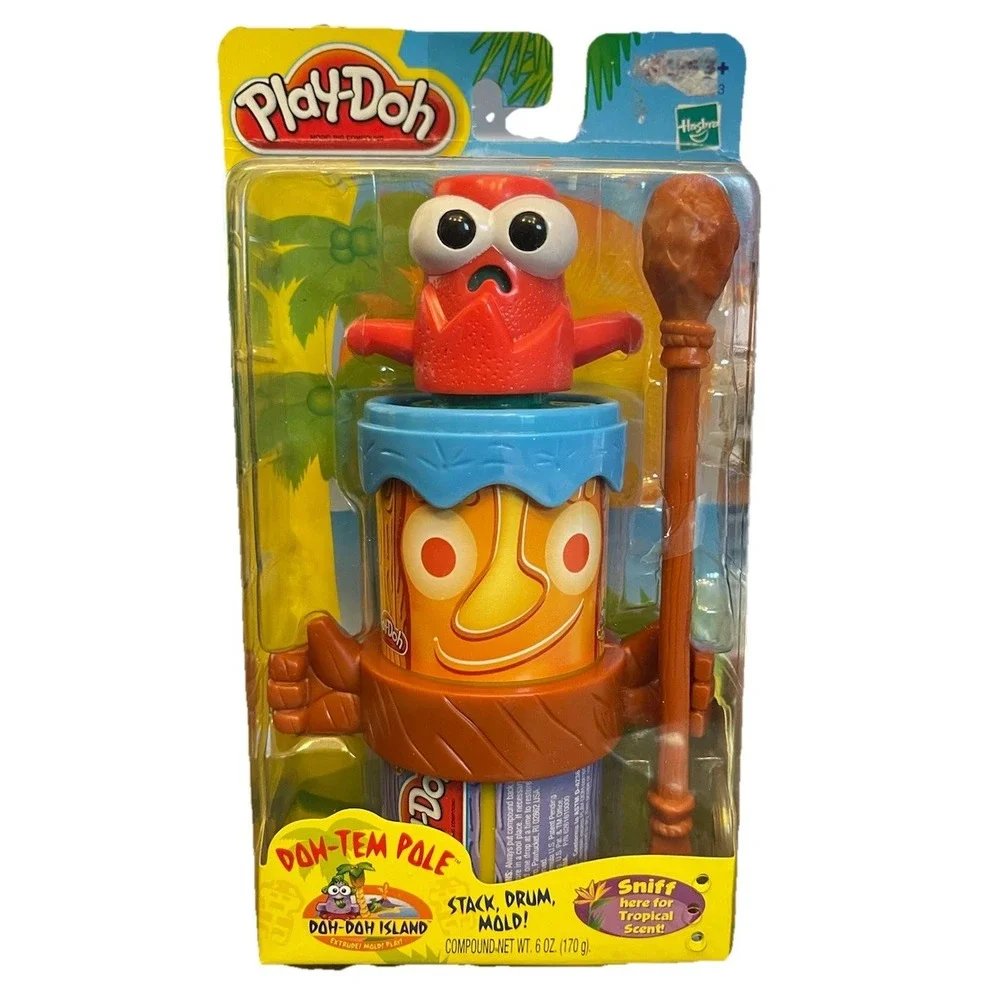Hasbro Play-Doh Dom-Tem Pole Stack, Drum, Mold! Set – NEW
